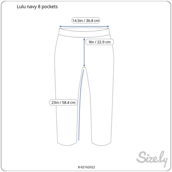 Lululemon Pace Rival Crop Leggings 8 Blue Mesh Panels Wicking Pockets - Picture 10 of 10